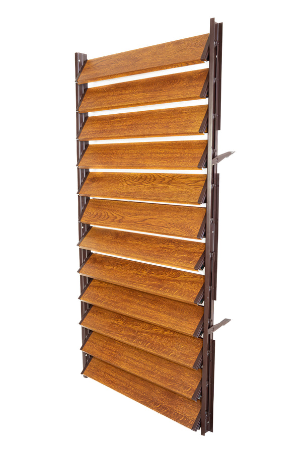 FLEX-WOOD® - Żaluzje tarasowe - stalowy mechanizm i aluminiowe panele - zestaw