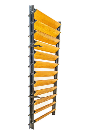 FLEX-WOOD® - Żaluzje tarasowe - stalowy mechanizm i deseczki 120cm - zestaw