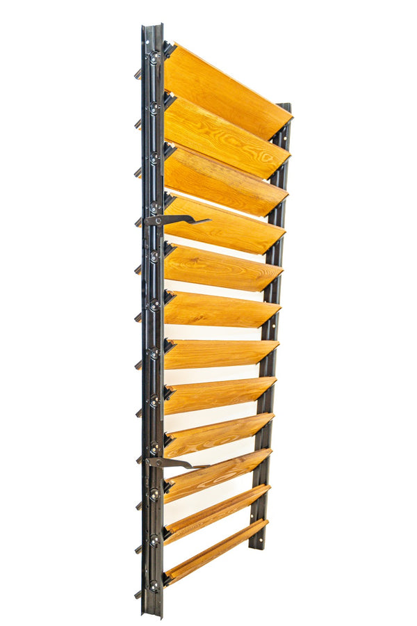 FLEX-WOOD® - Żaluzje tarasowe - stalowy mechanizm i deseczki 120cm - zestaw