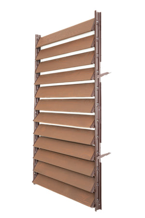 FLEX-WOOD® - Żaluzje tarasowe - stalowy mechanizm i deseczki 120cm - zestaw