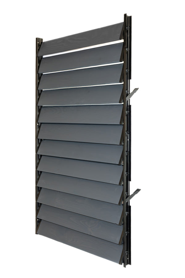 FLEX-WOOD® - Żaluzje tarasowe - stalowy mechanizm i deseczki 120cm - zestaw