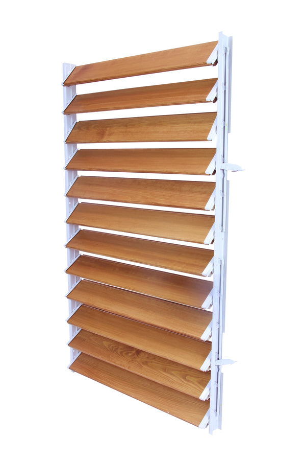 FLEX-WOOD® - Żaluzje tarasowe - stalowy mechanizm i aluminiowe panele - zestaw
