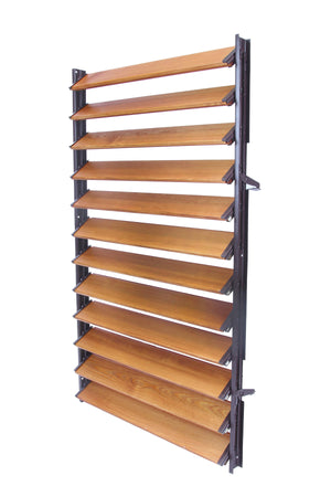 FLEX-WOOD® - Żaluzje tarasowe - stalowy mechanizm i deseczki 120cm - zestaw