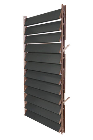 FLEX-WOOD® - Żaluzje tarasowe - stalowy mechanizm i aluminiowe panele - zestaw
