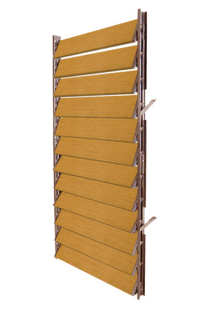 FLEX-WOOD® - Żaluzje tarasowe - stalowy mechanizm i aluminiowe panele - zestaw