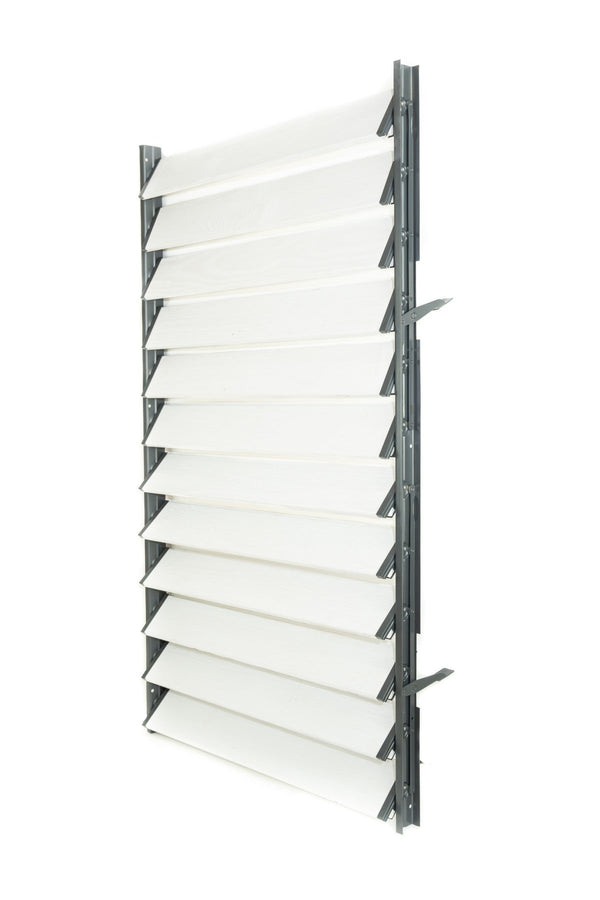 FLEX-WOOD® - Żaluzje tarasowe - stalowy mechanizm i aluminiowe panele - zestaw