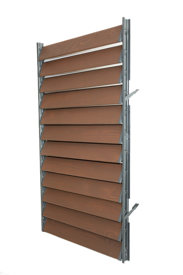 FLEX-WOOD® - Żaluzje tarasowe - stalowy mechanizm i deseczki 120cm - zestaw