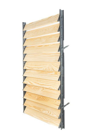 FLEX-WOOD® - Żaluzje tarasowe - stalowy mechanizm i deseczki 120cm - zestaw