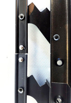 Flex-Wood® VERT – Aluminiowy mechanizm bezrączkowy do pionowych i poziomych żaluzji tarasowych - kolor czarny