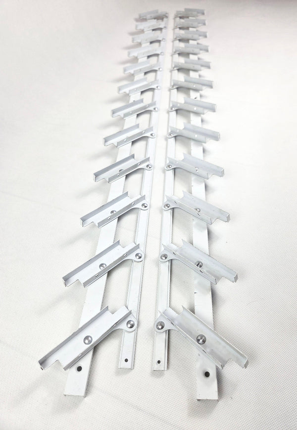 II kategoria - produkt z defektami lakieru - Flex-Wood® VERT – Aluminiowy mechanizm bezrączkowy do pionowych i poziomych żaluzji tarasowych - kolor biały