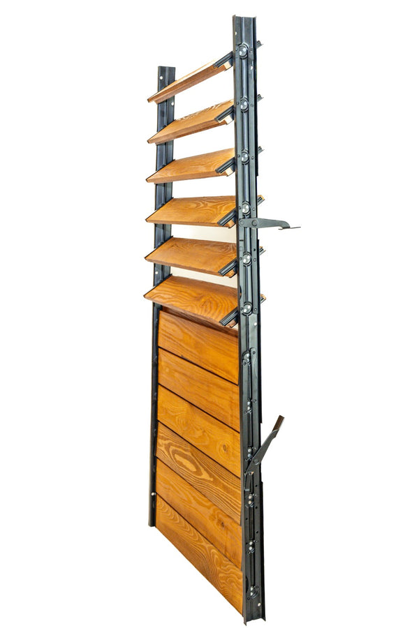 FLEX-WOOD® - Żaluzje tarasowe - stalowy mechanizm i deseczki 120cm - zestaw