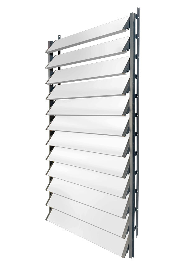 FLEX-WOOD® - Żaluzje tarasowe VERT - aluminiowy mechanizm i lamele aluminiowe - zestaw
