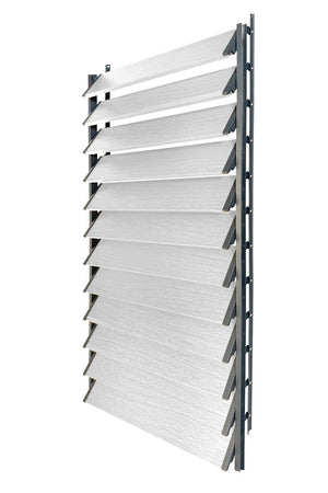FLEX-WOOD® - Żaluzje tarasowe VERT - aluminiowy mechanizm i deseczki 120 cm - zestaw