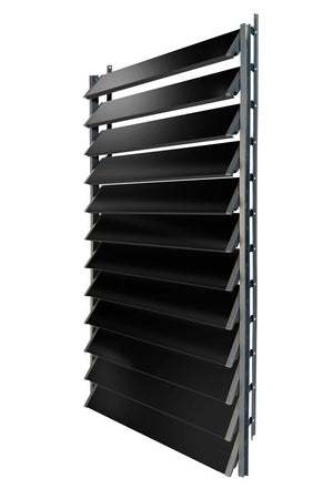 FLEX-WOOD® - Żaluzje tarasowe VERT - aluminiowy mechanizm i lamele aluminiowe - zestaw