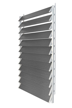 FLEX-WOOD® - Żaluzje tarasowe VERT - aluminiowy mechanizm i deseczki 120 cm - zestaw