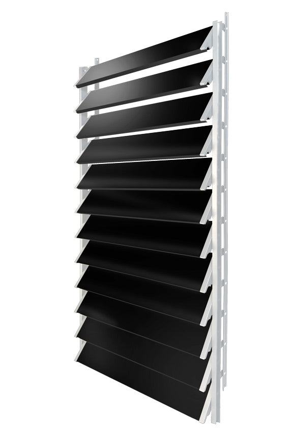 FLEX-WOOD® - Żaluzje tarasowe VERT - aluminiowy mechanizm i lamele aluminiowe - zestaw