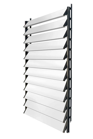 FLEX-WOOD® - Żaluzje tarasowe VERT - aluminiowy mechanizm i lamele aluminiowe - zestaw