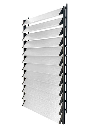 FLEX-WOOD® - Żaluzje tarasowe VERT - aluminiowy mechanizm i deseczki 120 cm - zestaw