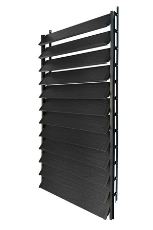 FLEX-WOOD® - Żaluzje tarasowe VERT - aluminiowy mechanizm i lamele aluminiowe - zestaw