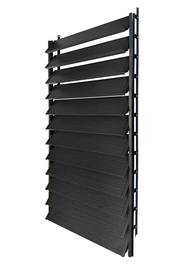 FLEX-WOOD® - Żaluzje tarasowe VERT - aluminiowy mechanizm i lamele aluminiowe - zestaw