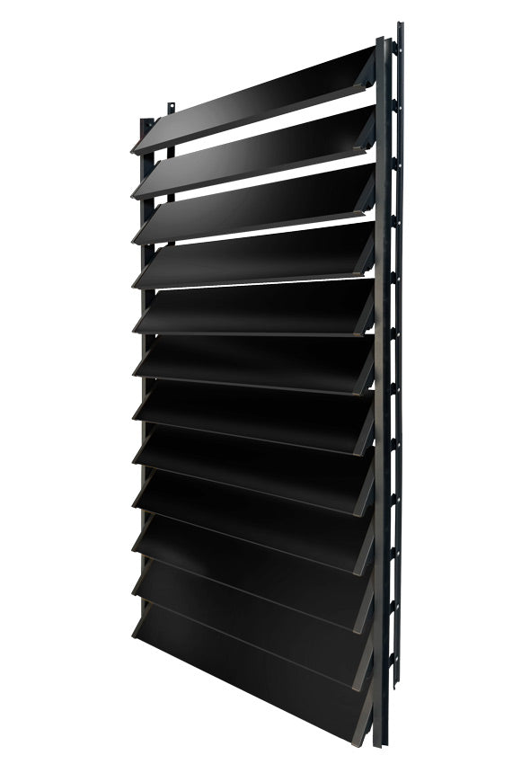 FLEX-WOOD® - Żaluzje tarasowe VERT - aluminiowy mechanizm i deseczki 120 cm - zestaw