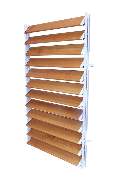 FLEX-WOOD® - Żaluzje tarasowe - stalowy mechanizm i aluminiowe panele - zestaw