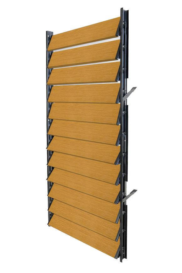 FLEX-WOOD® - Żaluzje tarasowe - stalowy mechanizm i aluminiowe panele - zestaw