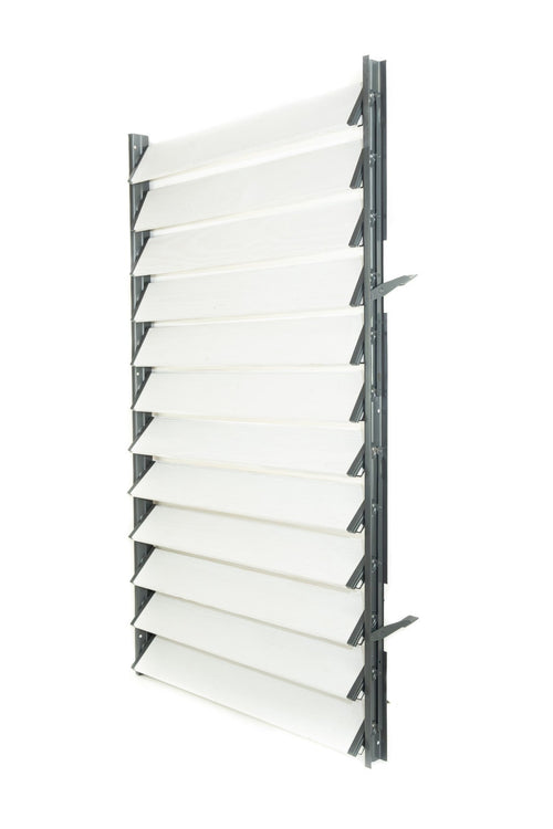 FLEX-WOOD® - Żaluzje tarasowe - stalowy mechanizm i aluminiowe panele - zestaw
